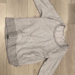 JAMES PERSE women’s gray striped sweater